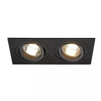 NEW TRIA II MR16 zápustná černá 12V GU53 2x50W