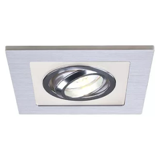   NICELIGHT I zápustná česaný hliník/satinované sklo 12V GU53 50W