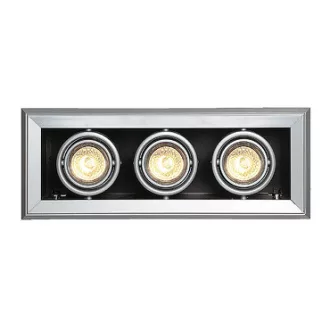   AIXLIGHT MOD 3 GU10 zápustná stříbrnošedá 230V GU10 3x50W