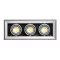 AIXLIGHT MOD 3 GU10 zápustná stříbrnošedá 230V GU10 3x50W