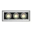 AIXLIGHT MOD 3 GU10 zápustná stříbrnošedá 230V GU10 3x50W
