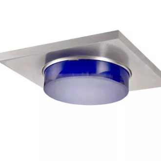 OREA SQ zápustná modrá česaný hliník 12V GU53 50W IP54