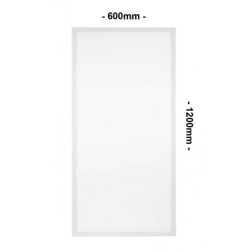 Led panel 68 W, 120x60 hideg fehér,Slim