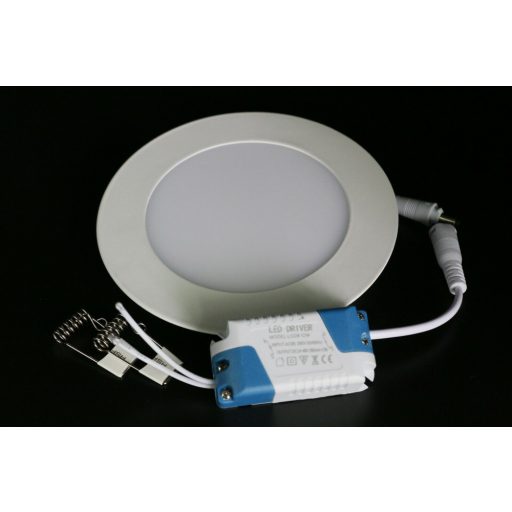Süllyeszthető led panel 6w kör alakú, természetes fehér