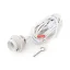 EURO 4m textilní kabel se zástrčkou bílá 230V E27 42W