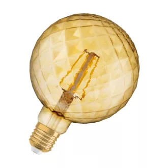   OSRAM Vintage Globe 125 DECO borostyán 230V E27 LED EQ40 2500K
