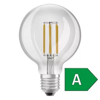   OSRAM ULTRA ECONOMY 210lm/W Globe 95 átlátszó 230V E27 LED EQ60 2700K