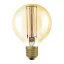 OSRAM Globe 80 DIMM borostyán 230V E27 LED EQ60 2200K