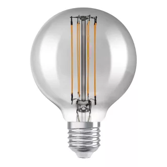 OSRAM Globe 80 DIMM füstös 230V E27 LED EQ42 1800K