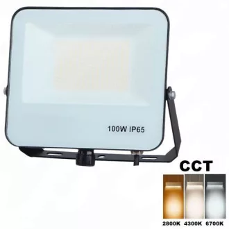   Led reflektor CCT, 100W, színek kézzel kapcsolhatóak, 2900-4200-6900 kelvin, meleg-közép-hideg fehér, 10000 Lumen! 3 év garancia