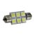 Autós Led Sofita rendszám világítás, 6 Led, 39 mm, 100 Lumen, 5050 chip, 1,5W, hideg fehér. Life Light Led 2 év garancia!