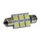 Autós Led Sofita rendszám világítás, 6 Led, 39 mm, 100 Lumen, 5050 chip, 1,5W, hideg fehér. Life Light Led 2 év garancia!