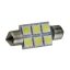 Autós Led Sofita rendszám világítás, 6 Led, 39 mm, 100 Lumen, 5050 chip, 1,5W, hideg fehér. Life Light Led 2 év garancia!