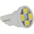 Autós Led T10 helyzetjelző, index világítás, 4 Led, 50 Lumen, 1W, hideg fehér, nem T10 izzó! Life Light Led 2 év garancia!