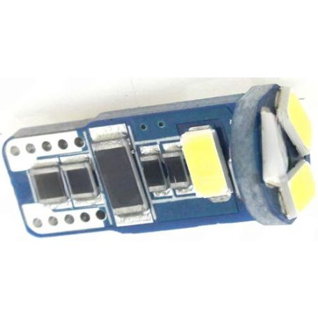 Autós Led T10 CANBUS helyzetjelző, index világítás, Samsung chip, 5 Led, 100 Lumen, 1,5W, hideg fehér. Life Light Led 2 év garancia!