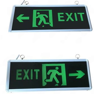   Led Exit lámpa, kétoldalas, kijáratjelző vészvilágítás, 3W, 3H üzemidő, folyamatosan világít. Jobb vagy bal oldalra mutat. 