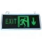 Led Exit lámpa, kétoldalas, kijáratjelző vészvilágítás, 3W, 3H üzemidő, folyamatosan világít. Lefelé mutat. 
