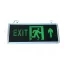 Led Exit lámpa, kijáratjelző vészvilágítás, kétoldalas, 3W, 3H üzemidő, folyamatosan világít. Felfelé mutat. 