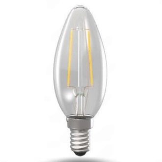   Inesa Led Filament gyertya égő 2W, 250 Lumen, 30W izzó helyett. E14,  meleg fehér. 