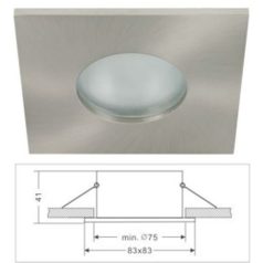   Led beépíthető lámpatest IP65 vízálló, alumínium, matt króm Life Light led 