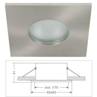   Led beépíthető lámpatest IP65 vízálló, alumínium, matt króm Life Light led 