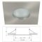Led beépíthető lámpatest IP65 vízálló, alumínium, matt króm Life Light led 