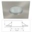 Led beépíthető lámpatest IP65 vízálló, alumínium, matt króm Life Light led 