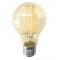 Led Filament körte égő 12W, borostyán bura,100W izzó helyett, E27, 1000 lumen, 2000 kelvin, extra meleg fehér. Life Light Led 2 év garancia!