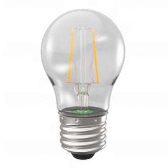   Inesa Led Filament E27 2W, 250 lumen, 10db felett-10%. 45 mm. 2700 kelvin, meleg fehér. Kerti fényfüzér foglalatba is!