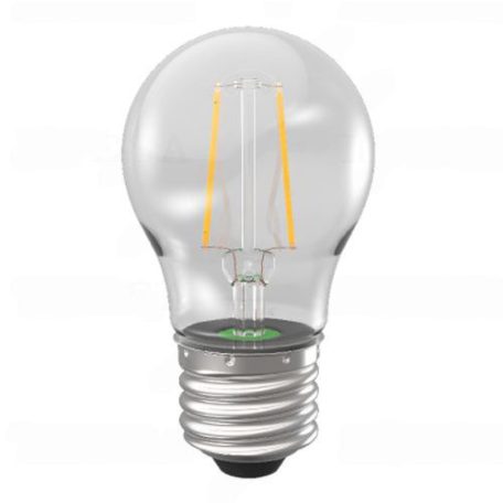 Inesa Led Filament E27 2W, 250 lumen, 10db felett-10%. 45 mm. 2700 kelvin, meleg fehér. Kerti fényfüzér foglalatba is!