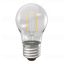 Inesa Led Filament E27 2W, 250 lumen, 10db felett-10%. 45 mm. 2700 kelvin, meleg fehér. Kerti fényfüzér foglalatba is!