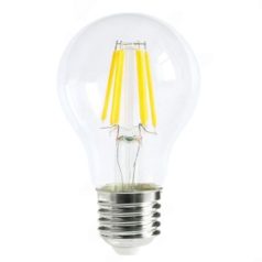   Led Filament körte égő 6W,  45mm, 700 Lumen, 70W izzó helyett. E27, 4000 kelvin, természetes fehér, nem vibrál a fénye! Life Light Led 2 év garancia!