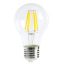 Led Filament körte égő 6W,  45mm, 700 Lumen, 70W izzó helyett. E27, 4000 kelvin, természetes fehér, nem vibrál a fénye! Life Light Led 2 év garancia!