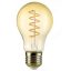 Led Filament körte égő 6W, borostyán burás dekor Led, 500 Lumen, 50W izzó helyett. E27, 2100K, extra meleg fehér, nem vibrál! Life Light Led.