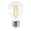 Led Filament  körte égő 6W, 60W izzó helyett, E27, 700 lumen, 60 mm, természetes fehér. Life Light Led 2 év garancia!
