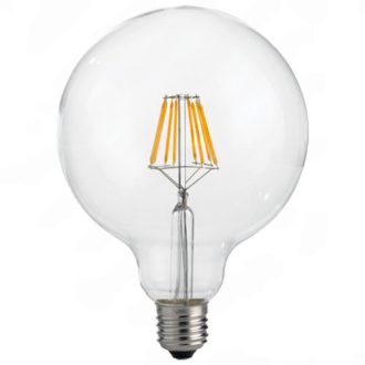   Led Filament körte égő 8W, 1000 Lumen, 120mm, 80W izzó helyett. E27, 2700K, meleg fehér, nem vibrál a fénye! Life Light Led 