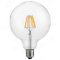Led Filament körte égő 8W, 1000 Lumen, 120mm, 80W izzó helyett. E27, 2700K, meleg fehér, nem vibrál a fénye! Life Light Led 