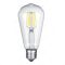 Led Filament körte égő 8W, 880 Lumen, hosszú, 80W izzó helyett. E27, 2700K, meleg fehér, nem vibrál a fénye! Life Light Led 