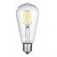 Led Filament körte égő 8W, 880 Lumen, hosszú, 80W izzó helyett. E27, 2700K, meleg fehér, nem vibrál a fénye! Life Light Led 