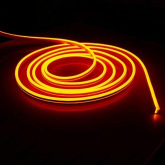   Led Neon Flex, 10W/m, 120 Led/m, 24V, 6x12mm, IP68 vízálló, arany, 5 centinkként vágható! Life Light Led 2 év garancia!