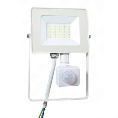   Led reflektor 20W, 2100 lumen, mozgásérzékelővel, IP65, vízálló. 4000 kelvin, közép fehér. Life Light Led 2 év garancia!