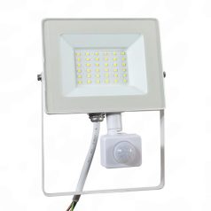   Led reflektor 30W, 3300 lumen, mozgásérzékelővel, IP65, vízálló. 4000 kelvin, közép fehér. Life Light Led