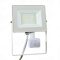 Led reflektor 30W, 3300 lumen, mozgásérzékelővel, IP65, vízálló. 6500 kelvin, hideg fehér. Life Light Led 2 év garancia!