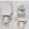 IP65 vízhatlan fehér kötődoboz, 450V/24A, 3*0,5mm-2,5mm vezetékhez! Minden kültéri lámpatest elengedhetetlen kelléke! Life Light Led.