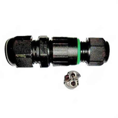 IP67 kötődoboz henger, 450V/24A, 2*0,5mm-2,5mm vezetékhez! A vízmentes lámpák elengedhetetlen kelléke! Life Light Led.