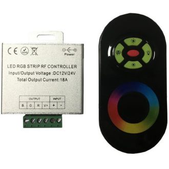   RGB led szalag vezérlő, 216W, rádiós, érintős, egyedi kódos. Life Light Led 2 év garancia!