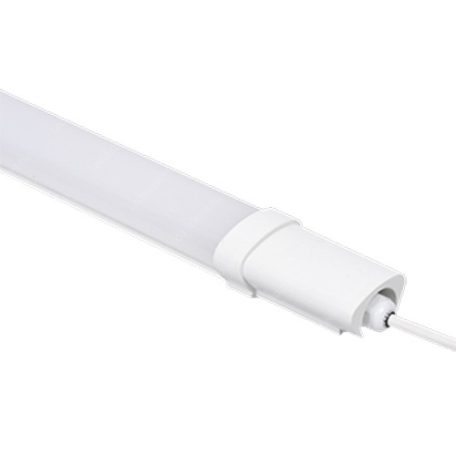 Por és páramentes LED lámpatest, 120 cm, 36W, 4400 lumen, 40mm, 4000K, közép fehér. Led Tri-proof, IP65 vízálló ipari lámpa.