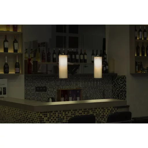 CLAUDIA závěsná satinované sklo 230V LED E27 15W