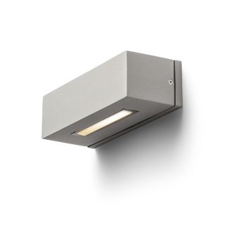   RENDL R10438 WOOP kültéri lámpa, szögletes fali IP54 ezüstszürke