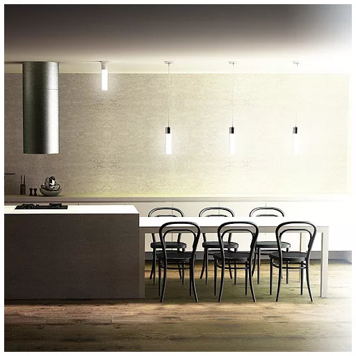 EIGHT závěsná opálové sklo/chrom 230V LED E27 11W